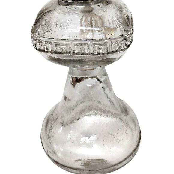 🪔🕯️Vintage Glass Oil Lamp | 6.5" Early 1900s | No Shade | Historical Decor - Picture 12 of 12